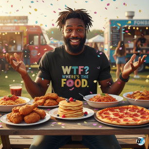 Camiseta Onde está a Comida de T-Shirt Men