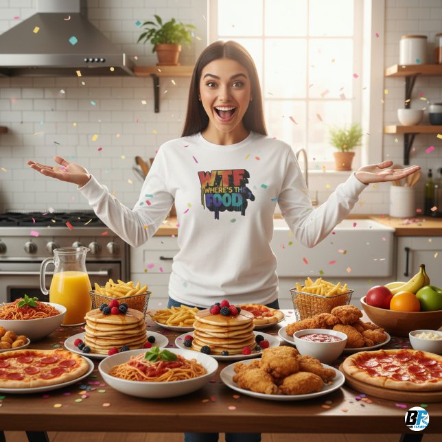 Camiseta Onde está a Comida de T-Shirt Men (Criador carregado)