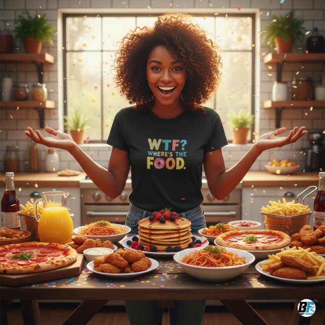 Camiseta Onde está a Comida de T-Shirt Men (Criador carregado)