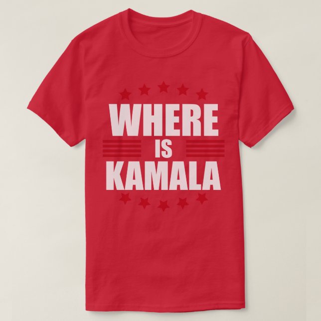 Camiseta Onde está a Eleição de Kamala 2024 (Frente do Design)