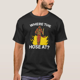 Camiseta Onde Está A Mão No Fogo Bombeiro De Combate A Bomb