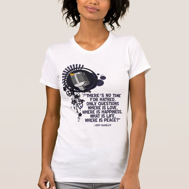 Camiseta Onde está a paz? (Frente)