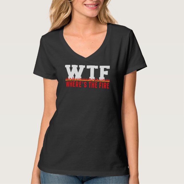 Camiseta Onde está o bombeiro bombeiro (Frente)