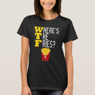 Camiseta Onde está o filme francês WTF Engraçado Meme Comid