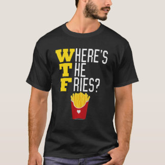 Camiseta Onde está o filme francês WTF Engraçado Meme Comid