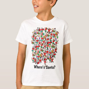 Camiseta Onde está o Papai Noel - Procure e encontre Papais