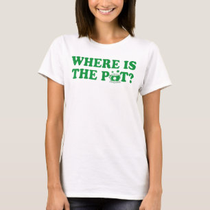 Camiseta Onde está O Trevo de Ouro do Dia de São Patrício L