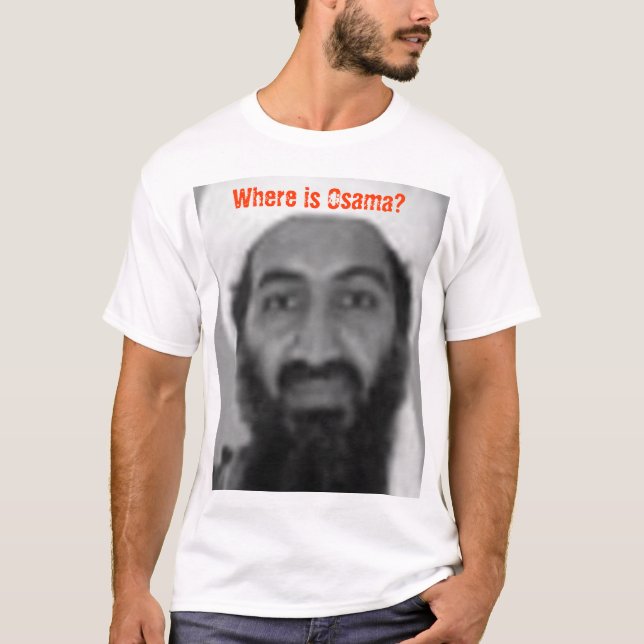 Camiseta Onde está Osama (Frente)