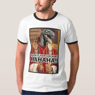 Camiseta Onde está seu deus agora? (Raptor)
