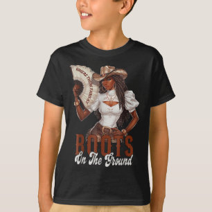 Camiseta Onde Estão Aqueles Fãs De Botas No Chão Cowgirl Li