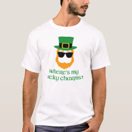 Camiseta Onde estão meus encantos afortunados? Leprechaun