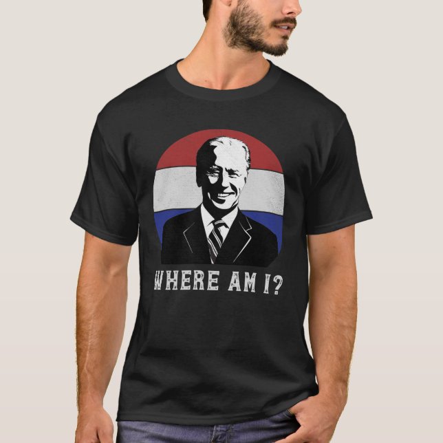 Camiseta Onde Estou Contra Joe Biden, Pior Presidente Polit (Frente)