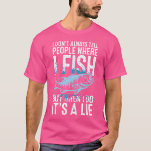 Camiseta Onde Eu Pesco Peixe Pescador Rod Anglas Peixes