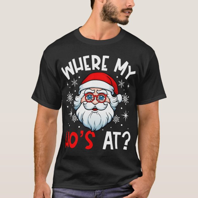 Camiseta Onde minha casa está em Papais noeis de Natal Engr (Frente)