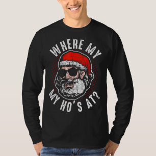 Camiseta Onde Minha Ho Está No Encantado Papai Noel Clause