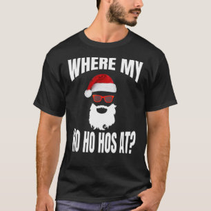 Camiseta Onde Minha Mão No Natal - Papais noeis Ho Ho Hos