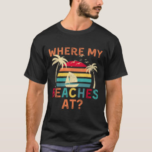 Camiseta Onde Minhas Praias No Férias De Verão Amigo Da Fam
