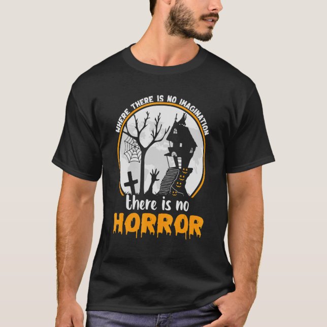 Camiseta Onde Não Há Imaginação Não Há Horror H (Frente)