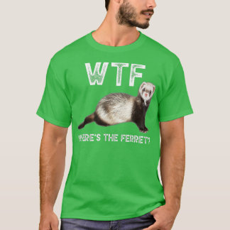 Camiseta Onde O Ferret Amante de os animais Engraçado Ferre