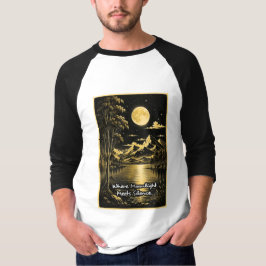 Camiseta Onde o Luar Encontra a Serenidade Noturna