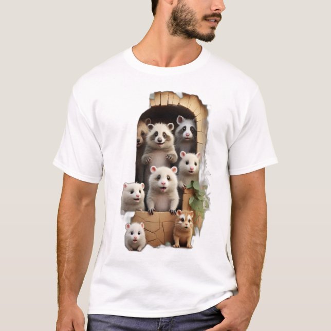 Camiseta Onde Os Animais Desaparecem Realmente! (Frente)