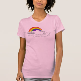 Camiseta Onde os arcos-íris vêm dos t-shirt