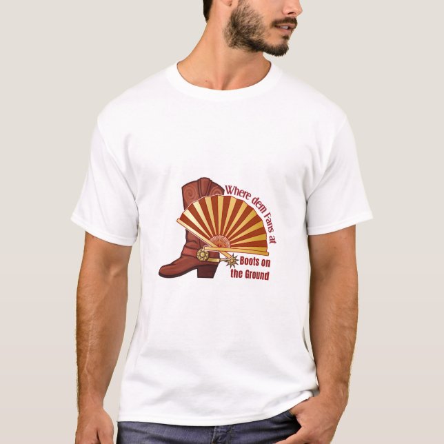 Camiseta Onde os ventiladores do Dem estão, inicializa-se n (Frente)