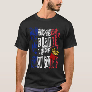 Camiseta Onde Posso Registrar-Me Para Fries Franceses Pomme