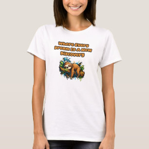 Camiseta Onde Todo Sonho É Uma Nova Descoberta Sonhador