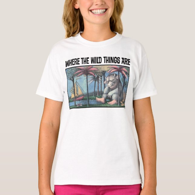 Camiseta Onde Vivem os Monstros | Capa do Livro (Frente)