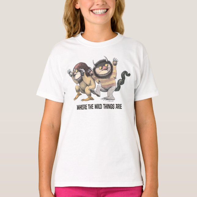 Camiseta Onde Vivem os Monstros | Dois Monstros (Frente)
