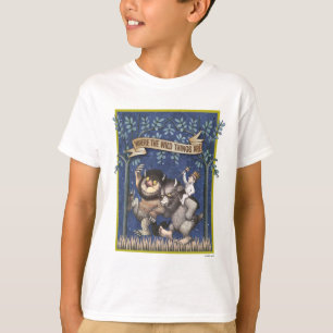 Camiseta Onde Vivem os Monstros em Quadrinhos