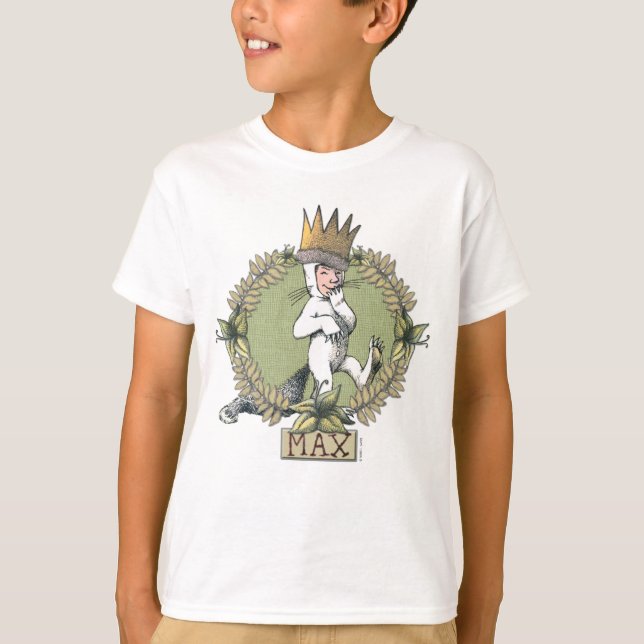 Camiseta Onde Vivem os Monstros | Emblema do Max (Frente)