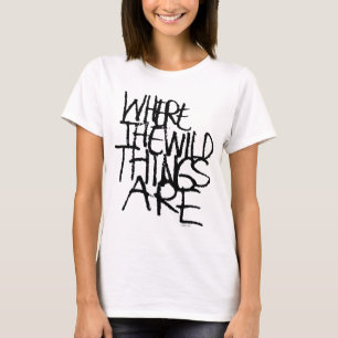 Camiseta Onde Vivem os Monstros   Manuscrito