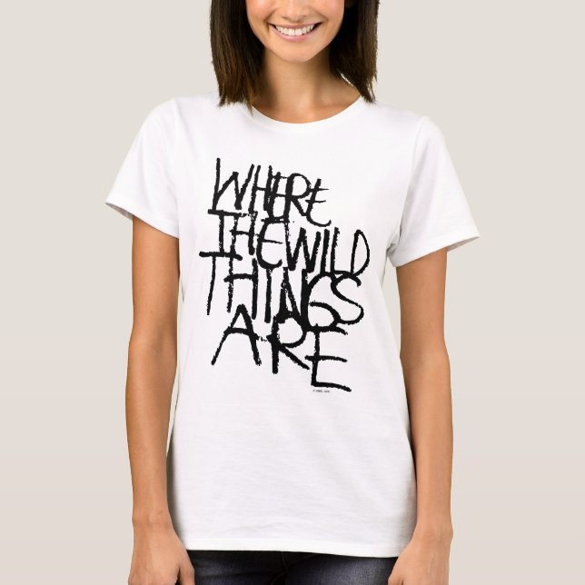 Camiseta Onde Vivem os Monstros | Manuscrito (Frente)