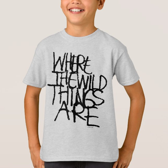 Camiseta Onde Vivem os Monstros | Manuscrito (Frente)