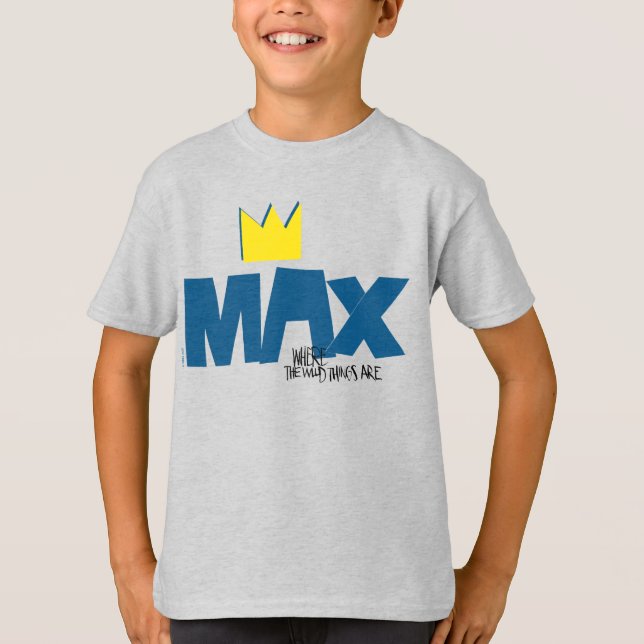 Camiseta Onde Vivem os Monstros | Max e Coroa (Frente)