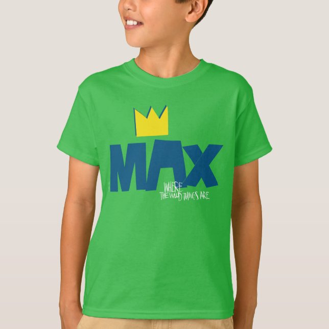 Camiseta Onde Vivem os Monstros | Max e Coroa (Frente)