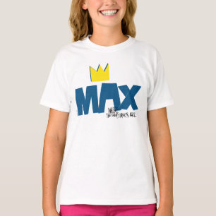 Camiseta Onde Vivem os Monstros Max e Coroa