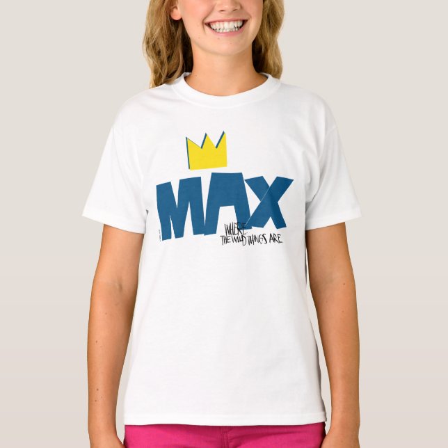 Camiseta Onde Vivem os Monstros | Max e Coroa (Frente)