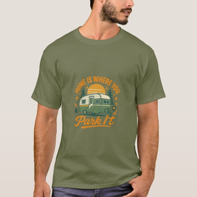 Camiseta Onde Você Estaciona O Camper (Frente)