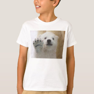 Camiseta Ondulação bonito de Cub de urso polar