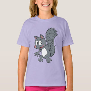 Camiseta Ondulação cinzenta do esquilo do rick da guard