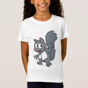 Camiseta Ondulação cinzenta do esquilo do rick da guard