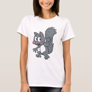 Camiseta Ondulação cinzenta do esquilo do rick da guard