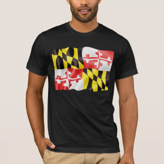 Camiseta Ondulação da bandeira do estado de Maryland