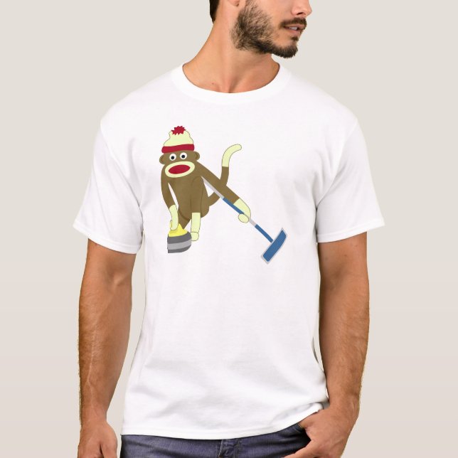Camiseta Ondulação olímpica do macaco da peúga (Frente)