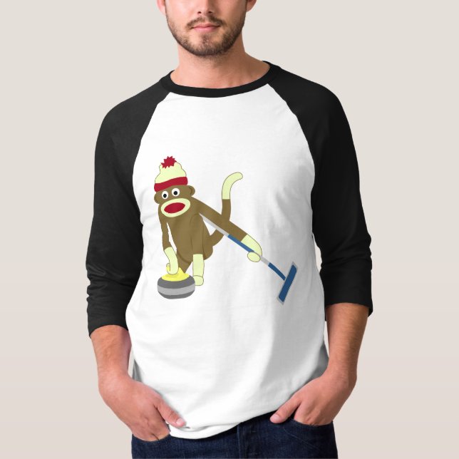 Camiseta Ondulação olímpica do macaco da peúga (Frente)