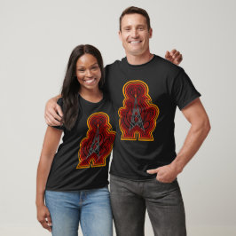 Camiseta Ondulações Gráficas da Torre de Rádio