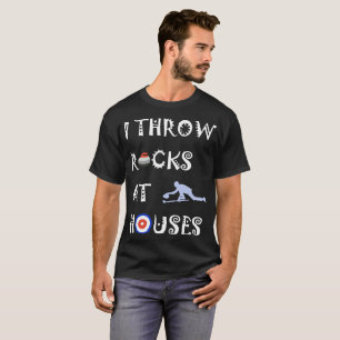 Camiseta Ondulando eu jogo rochas no humor sarcástico GA